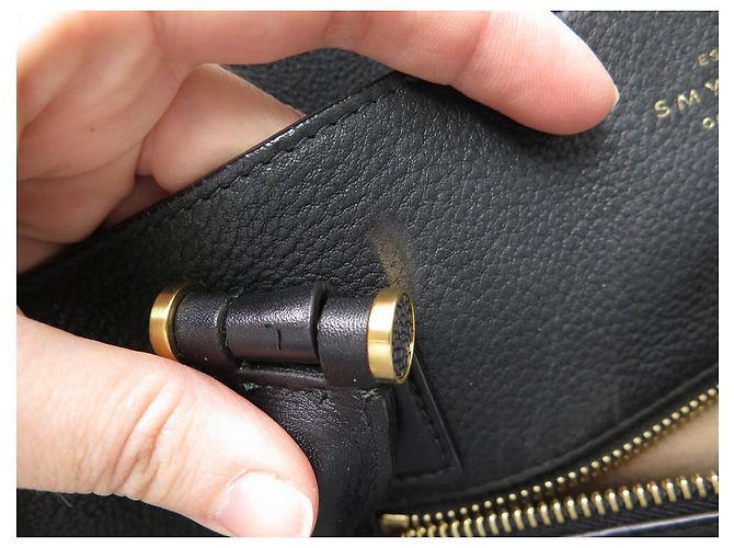 SMYTHSON CABAS ELIOT HANDTASCHE AUS SCHWARZEM GENARBENEM LEDER LEDERTASCHE - Ansicht 13