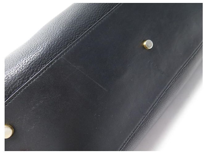 SMYTHSON CABAS ELIOT HANDTASCHE AUS SCHWARZEM GENARBENEM LEDER LEDERTASCHE - Ansicht 3