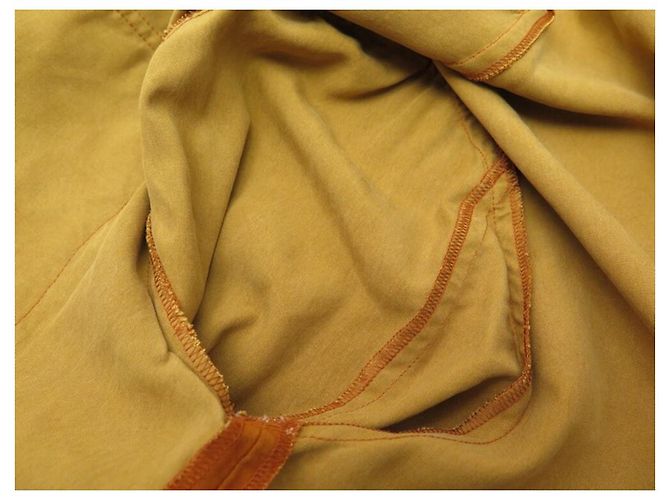 NEW ARNYS PARIS JACKET SIZE L 50 ORANGE SILK COAT NEW SILK JACKET - view 5