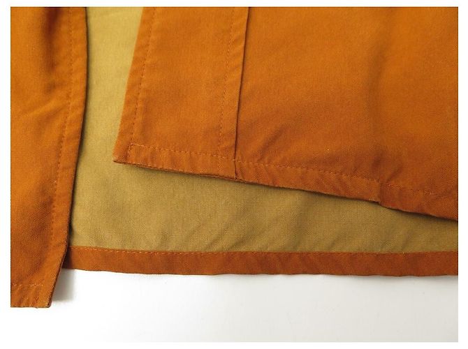 NEW ARNYS PARIS JACKET SIZE L 50 ORANGE SILK COAT NEW SILK JACKET - view 6