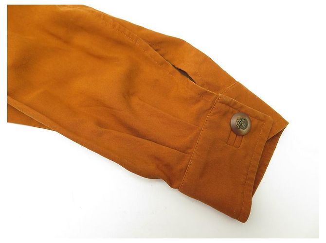 NEW ARNYS PARIS JACKET SIZE L 50 ORANGE SILK COAT NEW SILK JACKET - view 7
