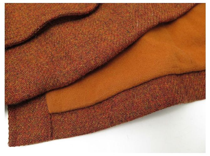 NOVA JAQUETA ARNYS FORESTIERE M 50 COLETE NOVO DE LÃ LARANJA - vista 7