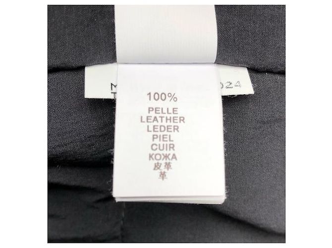 Brunello Cucinelli leather jacket in black with sequin shoulders - view 6