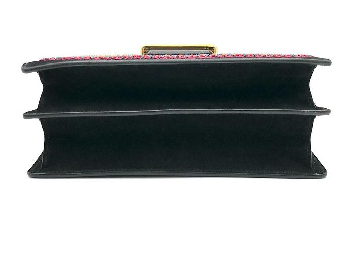Borsa Etro in camoscio nero con paillettes multicolor e perline - vista 9