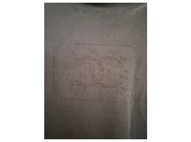 Top Chanel negro de viscosa talla 38 - vista 5
