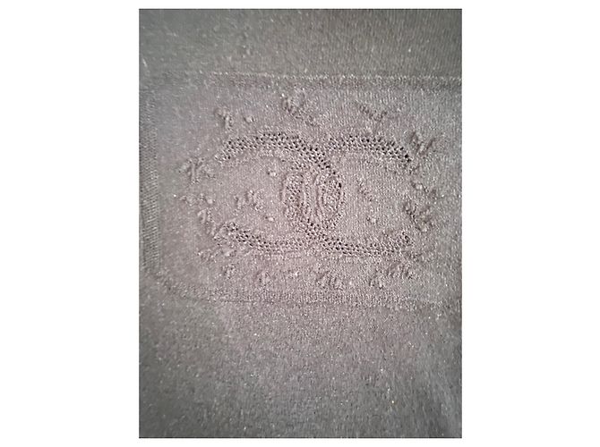 Top Chanel negro de viscosa talla 38 - vista 6