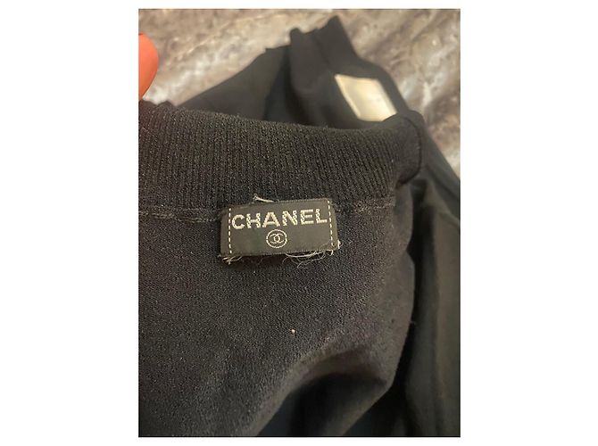 Top Chanel negro de viscosa talla 38 - vista 9