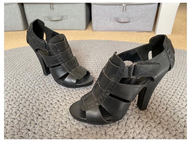 Bottega Veneta Gladiator-Sandalen mit Absatz Schwarz - Ansicht 10
