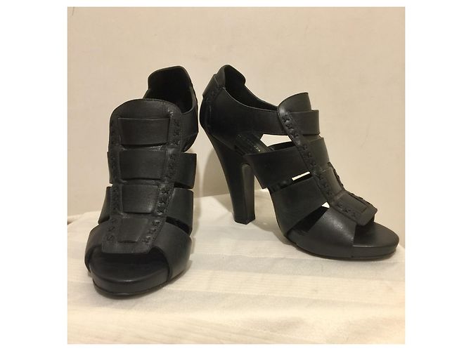 Bottega Veneta Gladiator-Sandalen mit Absatz Schwarz - Ansicht 3