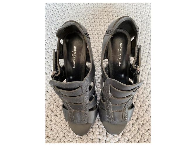 Bottega Veneta Gladiator-Sandalen mit Absatz Schwarz - Ansicht 8