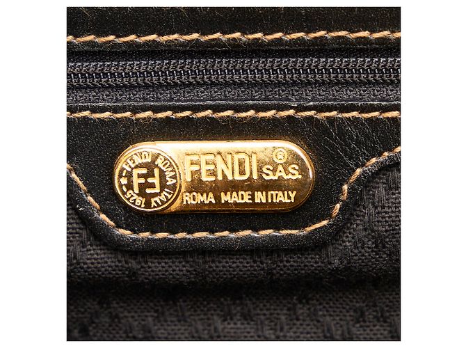 Borsa da viaggio Fendi Brown Pequin - vista 6