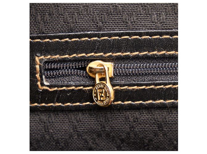 Borsa da viaggio Fendi Brown Pequin - vista 8