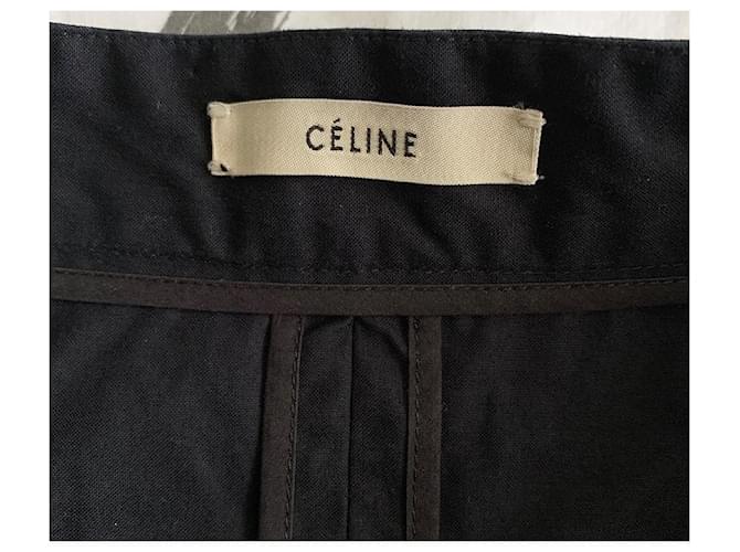 Falda Céline de algodón azul marino - vista 10