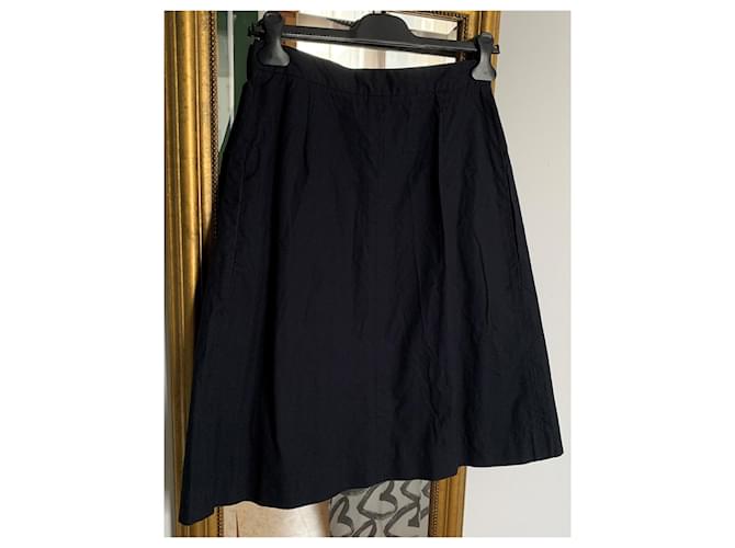Falda Céline de algodón azul marino - vista 14