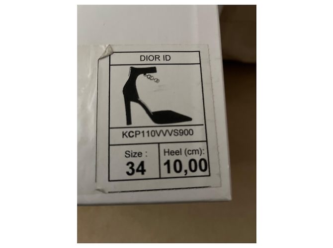 Christian Dior Décolleté Dior nere in vitello scamosciato Nero - vista 15