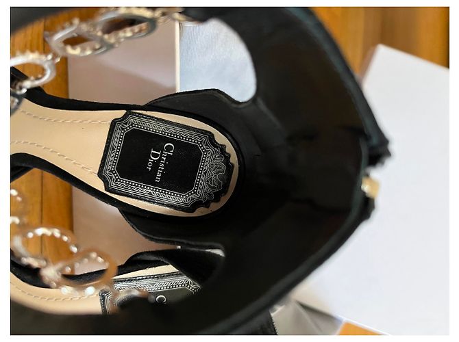 Christian Dior Décolleté Dior nere in vitello scamosciato Nero - vista 4