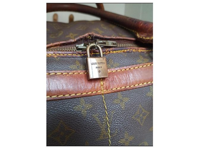 Louis Vuitton Sac Chaussures Borsa da viaggio Marrone - vista 3