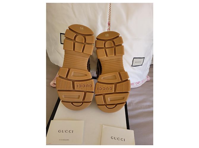 Baskets Gucci  flashtrek Doré - vue 4
