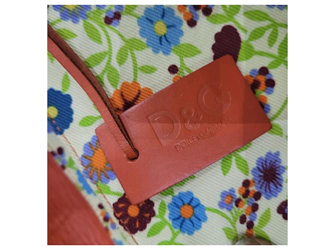 Dolce & Gabbana Dolce e Gabbana borsa arancione floreale - vista 10