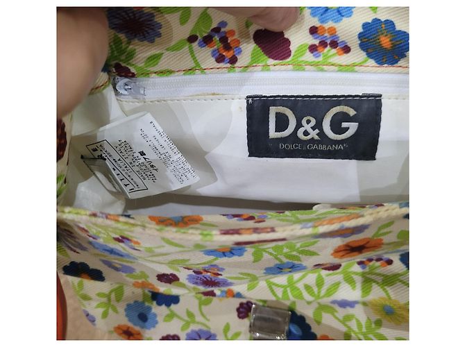 Dolce & Gabbana Dolce e Gabbana borsa arancione floreale - vista 11