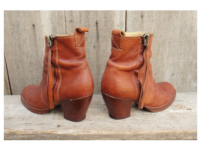 botas Acne Pistol modelo p 36 Marrón claro - vista 3