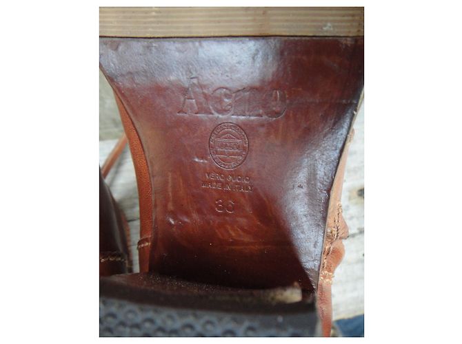 botas Acne Pistol modelo p 36 Marrón claro - vista 5
