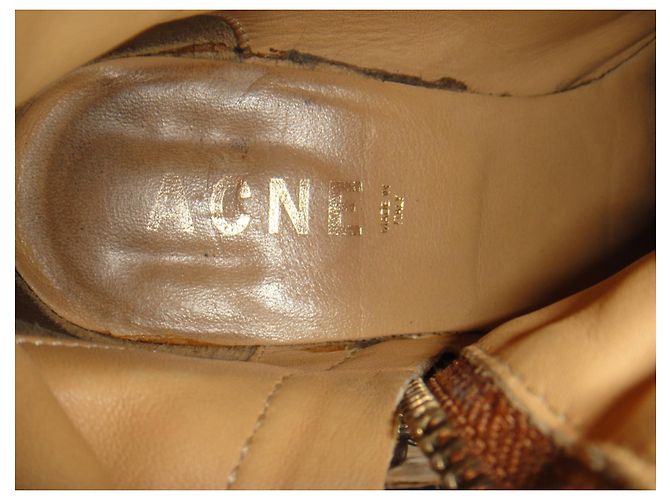 botas Acne Pistol modelo p 36 Marrón claro - vista 6