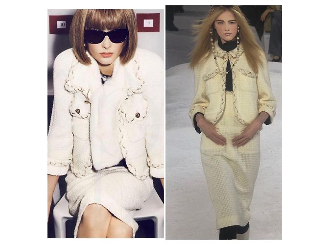 Chanel-Jacke aus beiger Wolle - Ansicht 13