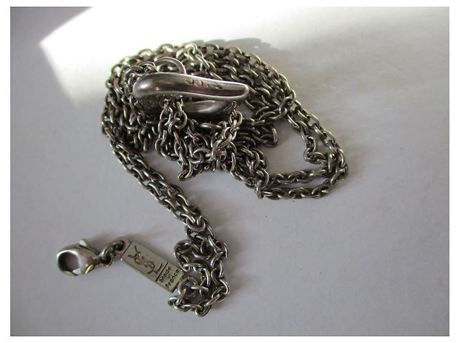 Collana Yves Saint Laurent Love Heart in argento - vista 2
