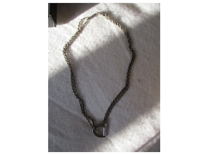 Collana Yves Saint Laurent Love Heart in argento - vista 3