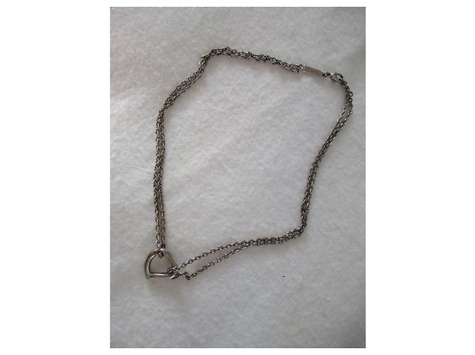 Collana Yves Saint Laurent Love Heart in argento - vista 4