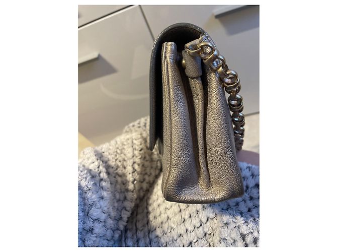 Borsa a tracolla Delvaux Argento in Pelle - vista 3