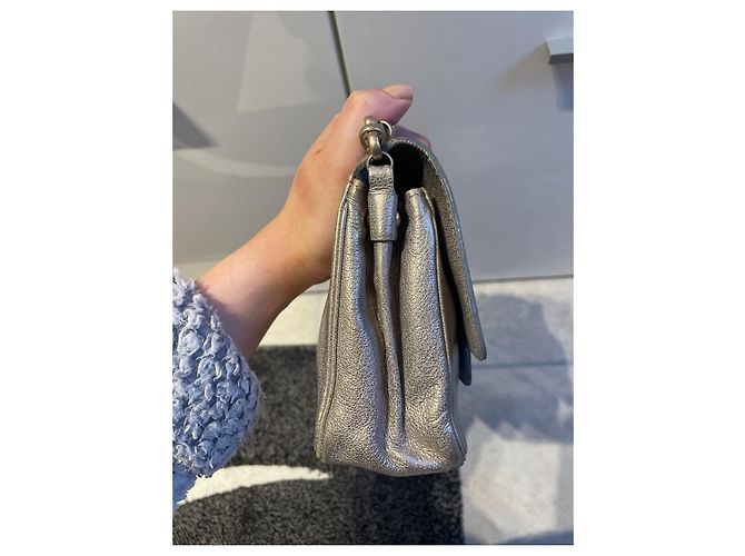 Borsa a tracolla Delvaux Argento in Pelle - vista 4