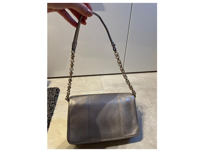 Borsa a tracolla Delvaux Argento in Pelle - vista 7