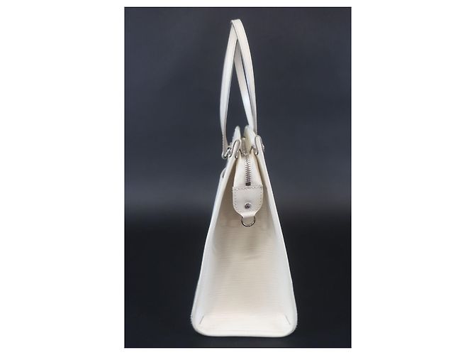 LOUIS VUITTON circa 2008 - Borsa GM "Madeleine" in pelle Epi avorio Bianco - vista 2
