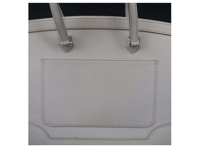LOUIS VUITTON circa 2008 - Borsa GM "Madeleine" in pelle Epi avorio Bianco - vista 3