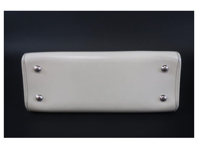 LOUIS VUITTON circa 2008 - Borsa GM "Madeleine" in pelle Epi avorio Bianco - vista 8
