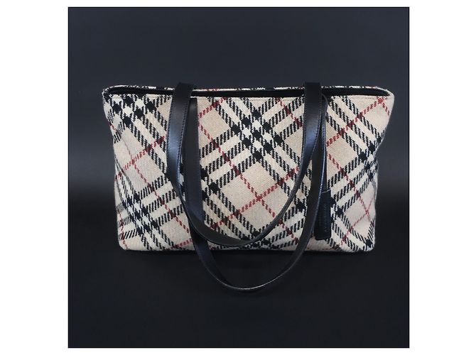 BURBERRY - Borsa a mano in maglia - vista 3