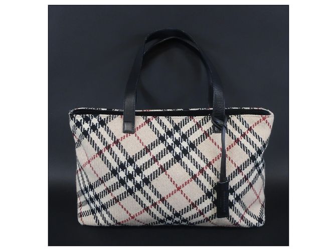 BURBERRY - Borsa a mano in maglia - vista 8