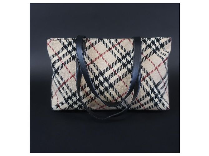 BURBERRY - Borsa a mano in maglia - vista 9
