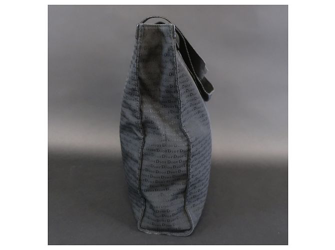 DIOR HOMME - Borsa tote in nylon nero con logo DIOR - vista 2