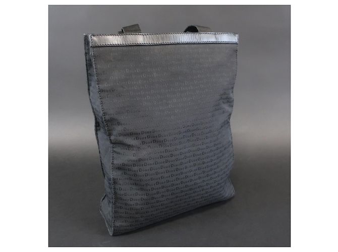 DIOR HOMME - Borsa tote in nylon nero con logo DIOR - vista 4