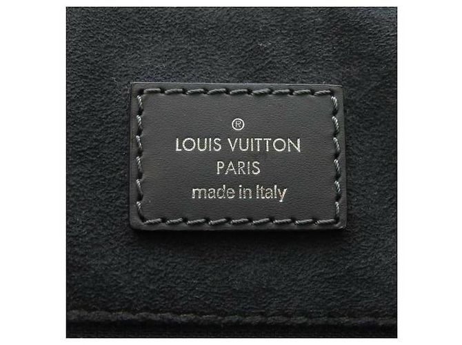 Borsa a mano Louis Vuitton Damier Cobalt Greenwich nera Nero Grigio - vista 6