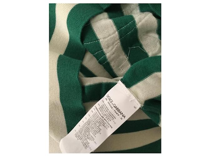 Dolce & Gabbana Gestreifter Kaschmirpullover Grün - Ansicht 3