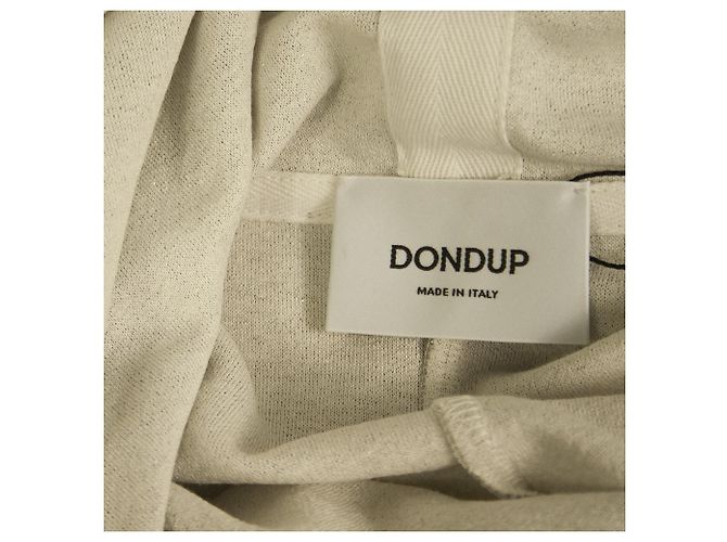Dondup Sudadera Larga Viscosa Gris Plata Top con Capucha Talla M - vista 3