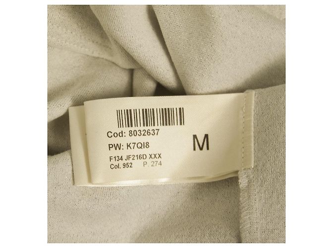 Dondup Sudadera Larga Viscosa Gris Plata Top con Capucha Talla M - vista 6