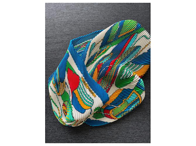 Hermès Cachecol de seda Hermes Multicor - vista 2