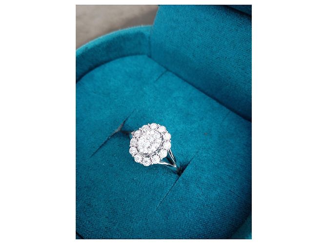 Autre Marque Anello Diamond & Co My Only Love in oro bianco e diamanti Argento - vista 2