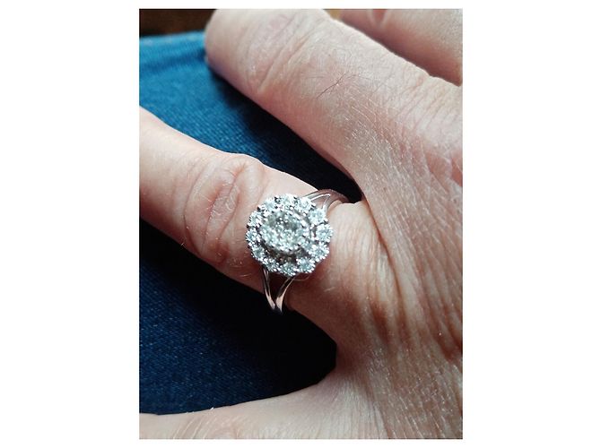 Autre Marque Anello Diamond & Co My Only Love in oro bianco e diamanti Argento - vista 7