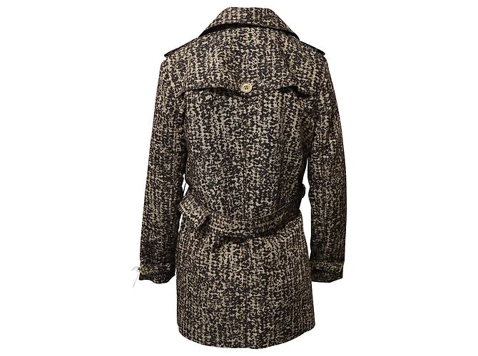 Gabardina estampada en poliéster marrón de Michael Kors Castaño - vista 2
